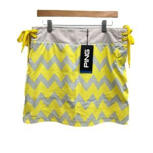 NEW Ping Skort WOMEN M Sensor Cool Golf Tennis Pickleball Skirt Yellow